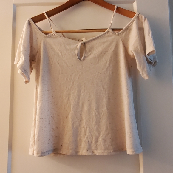 Creme off the shoulder blouse - Picture 1 of 5